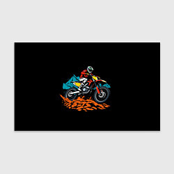 Бумага для упаковки Motocross and mountains