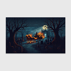 Бумага для упаковки Призраки в горящей конной повозке