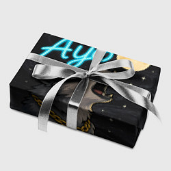 Бумага для упаковки Ауф волк воет на луну, цвет: 3D-принт — фото 2