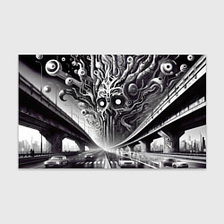 Бумага для упаковки Art skull in metropolis - ai art fantasy