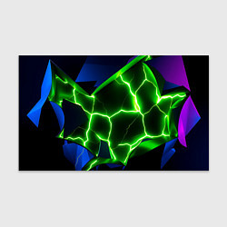 Бумага для упаковки Neon green glow