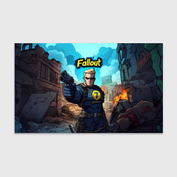 Бумага для упаковки Fallout смотритель с пистолетом