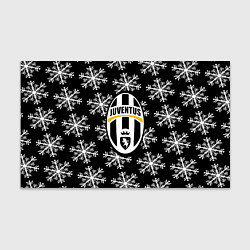 Бумага для упаковки Ювентус снежинки белые, цвет: 3D-принт