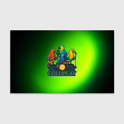 Бумага для упаковки Coldplay группа из попугаев