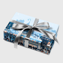 Бумага для упаковки Иллюстрация Московский новый год, цвет: 3D-принт — фото 2