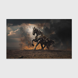 Бумага для упаковки Конь на фоне бури