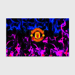 Бумага для упаковки Манчестер Юнайтед огонь неон