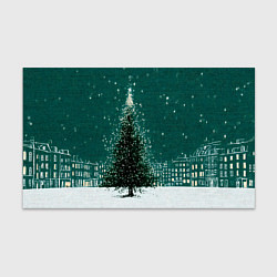 Бумага для упаковки Новый год в зеленом стиле