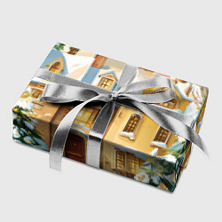 Бумага для упаковки Новогодний город, цвет: 3D-принт — фото 2