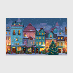 Бумага для упаковки Новогодний дворик