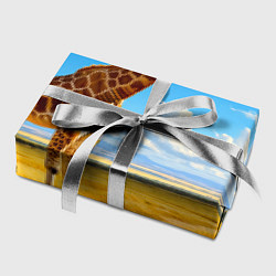 Бумага для упаковки Жираф в солнечной саванне, цвет: 3D-принт — фото 2