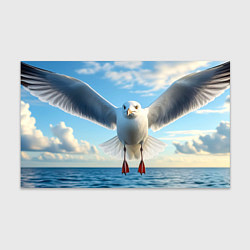 Бумага для упаковки Чайка над волной