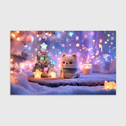 Бумага для упаковки Новогодний пушистый щенок