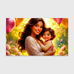 Бумага для упаковки Мама и дочка: мгновение счастья