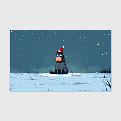 Бумага для упаковки Забавная новогодняя лошадка, цвет: 3D-принт