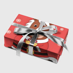 Бумага для упаковки Новогодняя лошадка с подарком, цвет: 3D-принт — фото 2