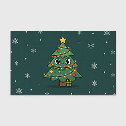 Бумага для упаковки Новогодняя елочка с огоньками