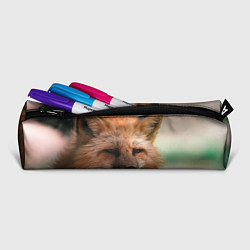 Пенал для ручек Строгая лисица, цвет: 3D-принт — фото 2