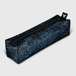 Пенал для ручек Синяя леопардовая шкура, цвет: 3D-принт