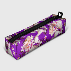 Пенал для ручек Цветы Фиолетовый Цветок, цвет: 3D-принт