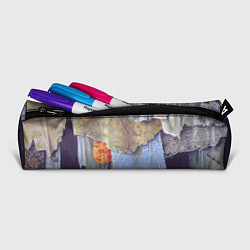 Пенал для ручек Разноцветные лоскуты ткани тряпка Rags hanging on, цвет: 3D-принт — фото 2