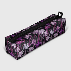 Пенал для ручек Цветы Фиолетовые Ирисы, цвет: 3D-принт