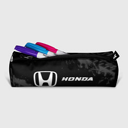 Пенал для ручек Honda speed на темном фоне со следами шин: надпись, цвет: 3D-принт — фото 2