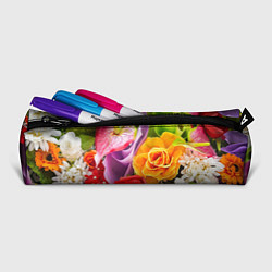 Пенал для ручек Прекрасный цветочный букет, цвет: 3D-принт — фото 2