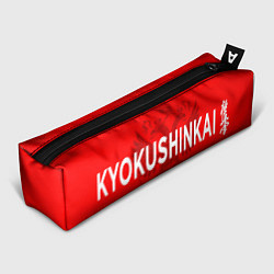 Пенал для ручек Киокушинкай карате - на красном фоне, цвет: 3D-принт