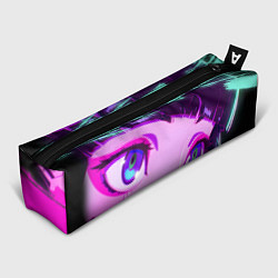 Пенал для ручек Неоновые глаза - Cyberpunk, цвет: 3D-принт