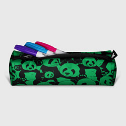 Пенал для ручек Panda green pattern, цвет: 3D-принт — фото 2