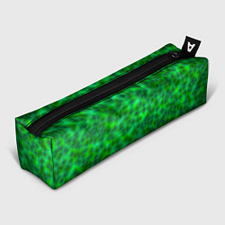 Пенал для ручек Абстрактные зелёные волны - текстура, цвет: 3D-принт