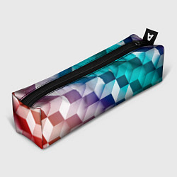 Пенал для ручек Объёмные разноцветные кубы, цвет: 3D-принт