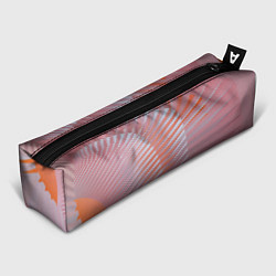 Пенал для ручек Абстрактные розовые волнообразные линии, цвет: 3D-принт
