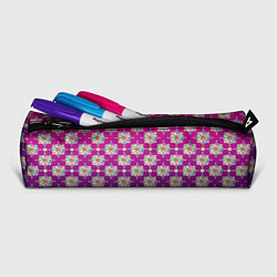 Пенал для ручек Абстрактные разноцветные узоры на пурпурно-фиолето, цвет: 3D-принт — фото 2