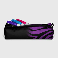 Пенал для ручек Фиолетовый с черными полосками зебры, цвет: 3D-принт — фото 2