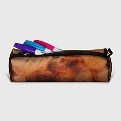 Пенал для ручек Оранжевый абстрактный дым, цвет: 3D-принт — фото 2