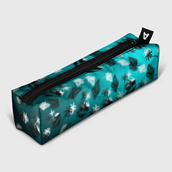 Пенал для ручек Летний узор с пальмами, цвет: 3D-принт