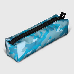 Пенал для ручек Камуфляж военный синий, цвет: 3D-принт