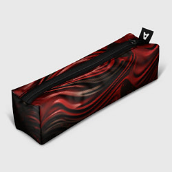 Пенал для ручек Кожаная красная и черная текстура, цвет: 3D-принт