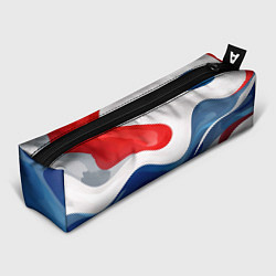 Пенал для ручек Абстракция в цветах флага России, цвет: 3D-принт