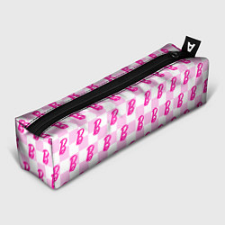Пенал для ручек Розовая шашка и Барби, цвет: 3D-принт