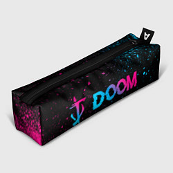 Пенал Doom - neon gradient: надпись и символ