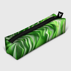 Пенал для ручек Зеленые объемные полосы, цвет: 3D-принт
