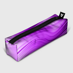 Пенал для ручек Розово фиолетовый абстрактный узор волны, цвет: 3D-принт