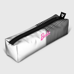 Пенал для ручек Барби - белый и черные полосы, цвет: 3D-принт