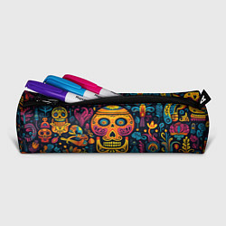 Пенал для ручек Узор в мексиканском стиле, цвет: 3D-принт — фото 2