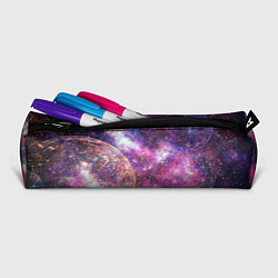Пенал для ручек Пурпурные космические туманности со звездами, цвет: 3D-принт — фото 2