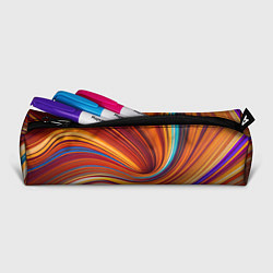 Пенал для ручек Цветные волны - нейросеть, цвет: 3D-принт — фото 2