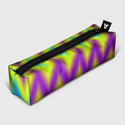 Пенал для ручек Неоновый зигзаг, цвет: 3D-принт